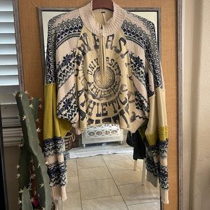 Free People graphic sweater